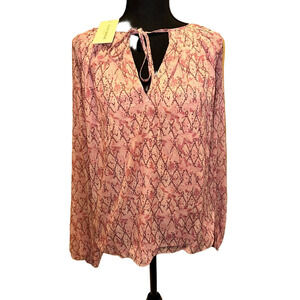 NWT RAMY BROOK PINK SINNAH LONG SLEEVE TOP